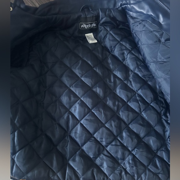 AVIREX 1975 New York leather bomber button down jacket youth large - super rare - Picture 9 of 13